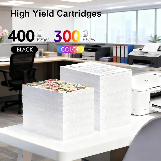 Alt view image 3 of 6 - 232 XL Ink Cartridges Combo Pack Replacement for T232 XL High Yield Ink Cartrdge Compatible with XP-4200 XP-4205 WF-2930 WF-2950 Printers (Black/Cyan/Magenta/Yellow 4 Pack)