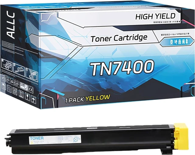 Main image of ALLC Compatible for Konica Minolta TN7400 Toner Cartridge Work for Konica Minolta Magicolor 7440 7450 Printers, with Chip, High Yield 15000 Pages, Clear Printing (Yellow)