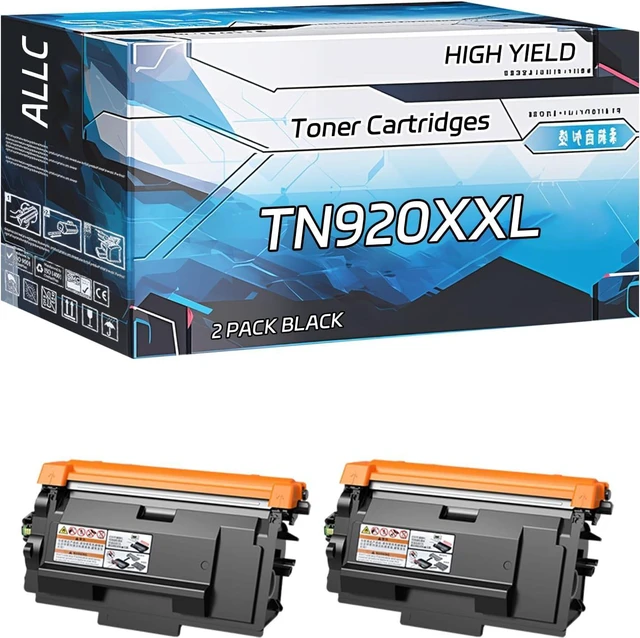 Main image of ALLC Compatible for Brother TN920XXL Toner Cartridges Work for Brother MFC-EX915DW MFC-L5710DW MFC-L5715DW MFC-L5717DW Printers, with Chip, High Yield 21000 Pages, Clear Printing (2-Pack Black)