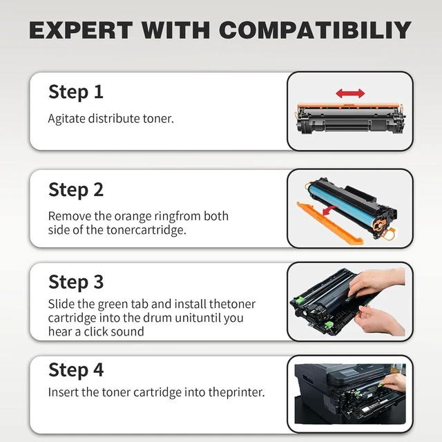 Alt view image 4 of 7 - TN830XL Black Toner Cartridge Compatible Replacement for L2640DW L2647DW HL L2420DW L2460DW L2460DWXL L2465DW L2480DW L2865DW MFC L2820DW L2900DWXL L2980DW (2 Pack)