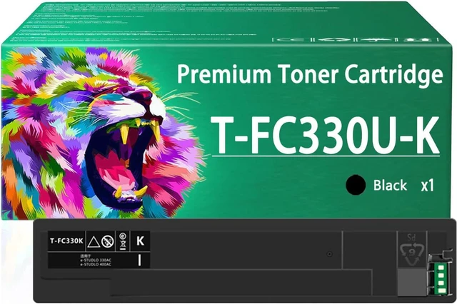 Main image of T-FC330U Toner Cartridge Compatible for Toshiba T-FC330U-K Black Toner Cartridges Work for Toshiba E-Studio 330AC 400AC Copiers