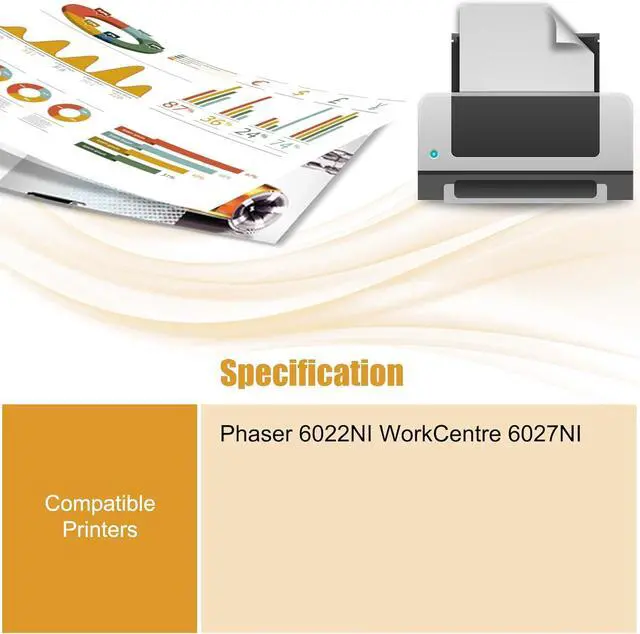 Alt view image 2 of 7 - 106R02759 106R02756 106R02757 106R02758 Toner Cartridges Compatible for Xerox Phaser 6022NI WorkCentre 6027NI Printers, with Chip, High Yield 3000 Pages, High-Definition Printing (1 Pack Cyan)