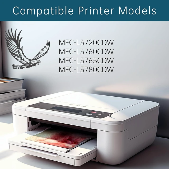 Alt view image 2 of 7 - TN-229 Toner Cartridges Compatible for Brother MFC-L3720CDW MFC-L3760CDW MFC-L3765CDW MFC-L3780CDW Printers, High Yield 2500 Pages, Bright Colors Clear Printing (Cyan)