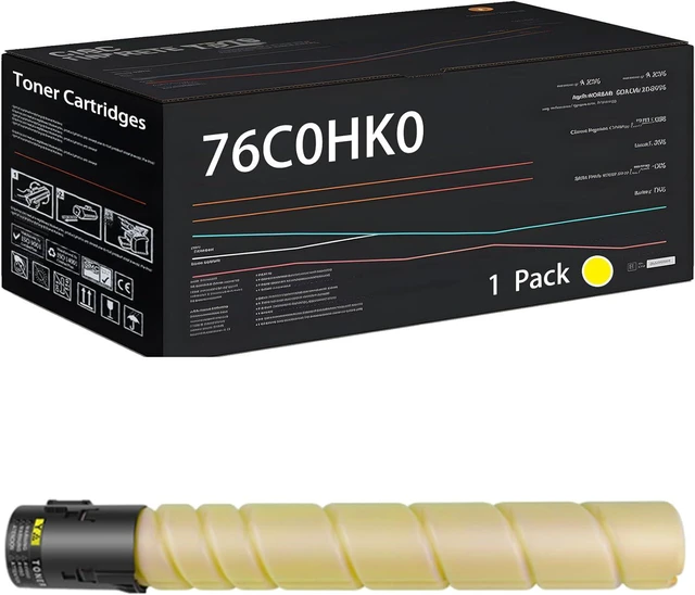 Main image of 76C0HK0 76C0HC0 76C0HM0 76C0HY0 Toner Cartridges Compatible for Lexmark CS923de CX921de CX922de CX923dte CX923dxe CX924dte Printers (1 Pack Yellow)