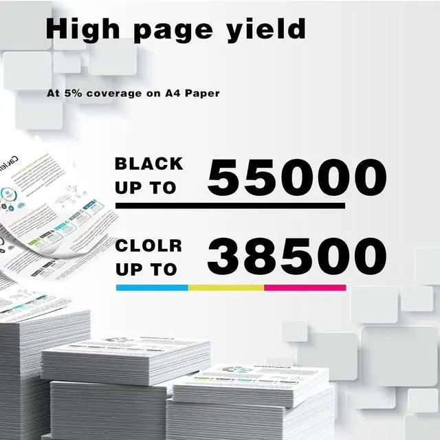 Alt view image 3 of 7 - GPR33 GPR-33 Toner Cartridges Compatible for Canon GPR33 GPR-33 Toner Cartridge Work for Canon IR ADV C7055 C7065 C7260 C7270 Printers,Cyan