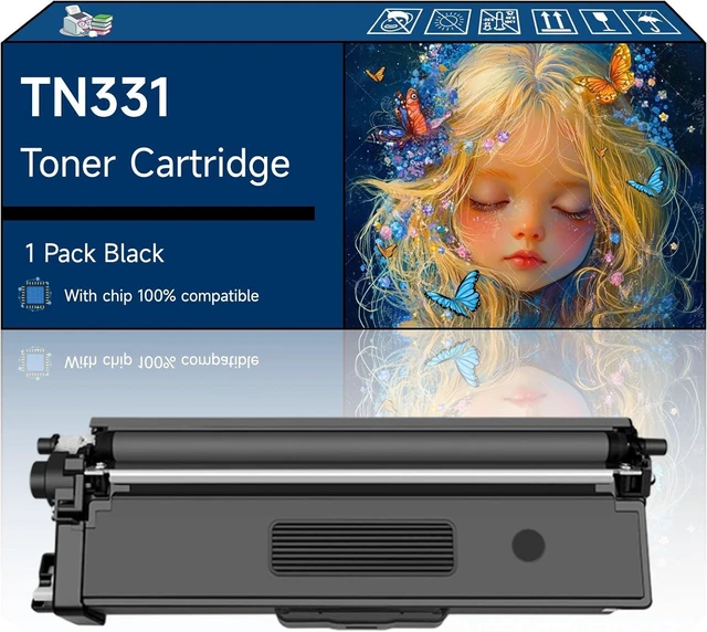 Main image of TN331 TN-336 Toner Cartridge Compatible with Brother MFC-L8850CDW MFC-L8600CDW MFC-L8650CDW MFC-9460CDN MFC-9465CDN MFC-9550CDW MFC-9560CDN MFC-9970CDW HL-L8250CDN Printers (1 Pack Black)