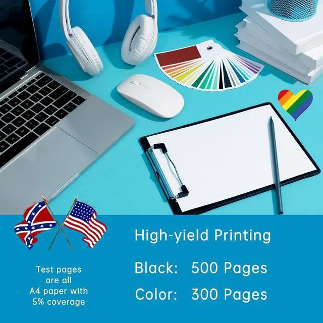 Alt view image 3 of 7 - Compatible with Canon PGI250 CLI251 Ink Cartridges Work for Canon PIXMA iP7220 iX6820 MG5422 MG5520 MG6320 MG6620 MG7120 MX722 Printers (1 Set)
