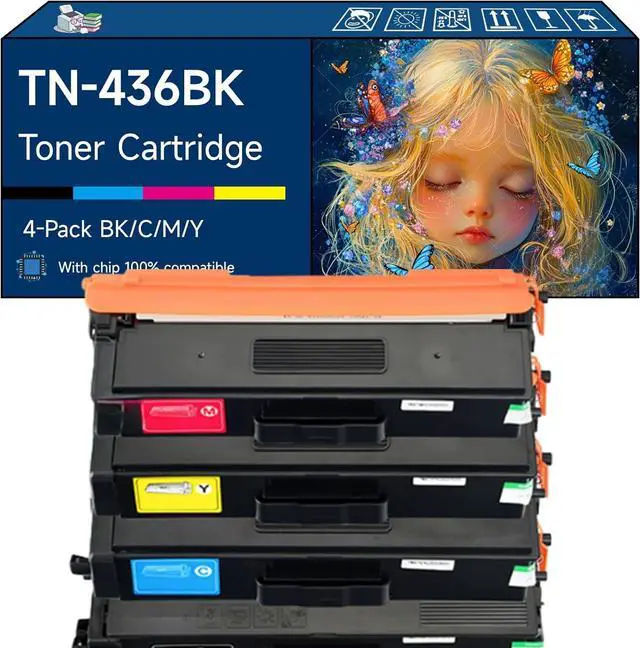 Main image of Compatible with Brother TN-436BK TN-433C TN-433M TN-433Y Toner Cartridge Work for Brother MFC-L8895CDW MFC-L8900CDW Printers (4-Pack BK/C/M/Y)