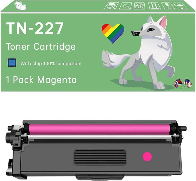 Main image of Compatible with Brother TN-227 Toner Cartridge Work for Brother HL-L3210CW HL-L3230CDW HL-L3270CDW Printers (1 Pack Magenta)