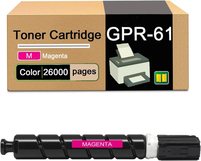Main image of Toner Cartridge Replacement for GPR-61 GPR61 Compatible for Canon ImageRUNNER Advance DX C5840i C5850i C5860i C5870i Printer,High Yield 26,000 Pages,with Chip (Magenta)