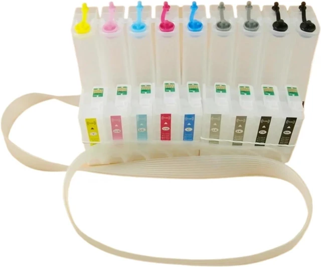 Alt view image 3 of 6 - 9color Bulk Ink Supply System CISS Compatible with Epson SureColor P600 R3000 CISS with Auto Reset ARC Chip T7601-T7609 T1571-T1579(P600 with Chips)