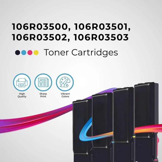 Alt view image 2 of 7 - Toner Pros Replacement Toner Cartridges 106R03500, 106R03501, 106R03502, 106R03503 (4-Color-Pack) Compatible for Xerox VersaLink C400, C405 Printer (Standard-Yield) Black: 2,500 & Color: 2,500 Pages