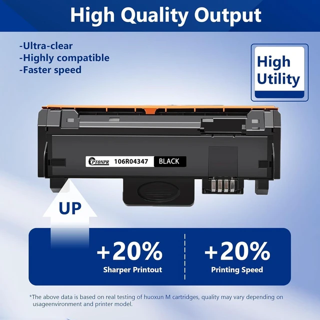 Alt view image 6 of 7 - B205 B210 B215 Black Toner Cartridge 2 Pack High Yield Replacement for Xerox 106R04347 Toner Cartridge B205 B210 B215 Printer