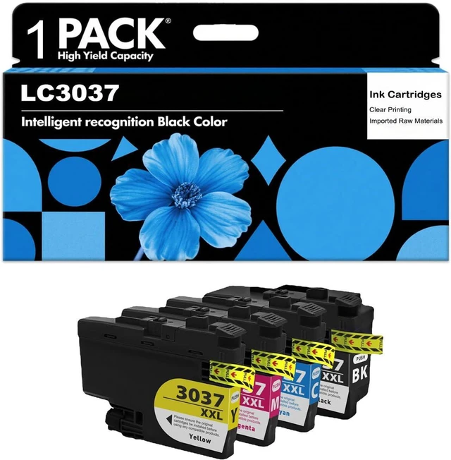 Main image of 3037 LC3037 LC3037XXL Ink Cartridge, Compatible for MFC J5945DW J6545DW J5845DW J6945DW Printers, Clear Printing and Leak-Proof Design 1Combo