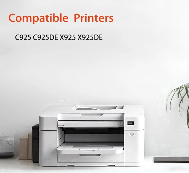 Alt view image 3 of 7 - C925 X925 Toner Cartridge Replacement (with Chip) for Lexmark C925 C925DE X925 X925DE Printers High-Yield Cyan