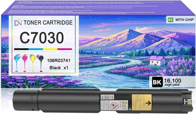Main image of C7030 Toner Cartridge Compatible for Xerox 106R03741 Black Toner Cartridges Work for Xerox Versalink C7020 C7025 C7030 Printers