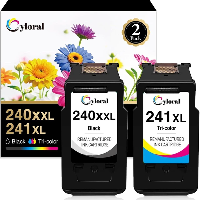 Main image of 240XXL 241XL Remanufactured Ink Cartridge Replacement Compatible with MG2120 MG2140 MG2220 MG3120 MX372 MX374 MX392 MX422 MX432 MX434 TS5100 TS5120 (Black Color)