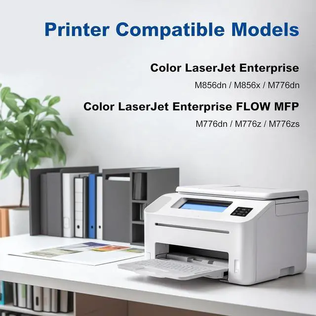 Alt view image 2 of 7 - 659A Toner Cartridges Compatible for HP 659A W2013A Magenta Toner Cartridge Work for HP Laserjet Enterprise M856dn M856x M776dn M776z M776zs Printers