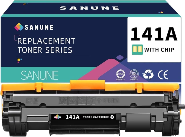 Main image of 141A W1410A Black Toner Cartridge (with Chip) Replacement for HP 141A W1410A 141X W1410X Toner Cartridges for HP M139w M110w M140w Printer Ink (1 Pack, 1,000 Pages)