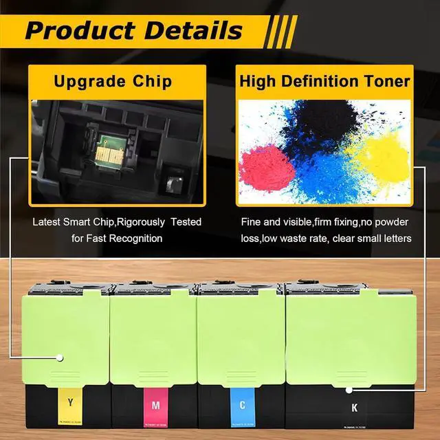 Alt view image 5 of 7 - Compatible 24B6011 24B6010 24B6009 24B6008 Toner Cartridges, Work for Lexmark XC2130 XC2132 Printers, Reliability Longevity 1