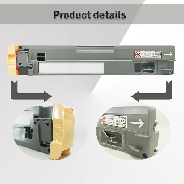 Alt view image 3 of 7 - 2Pack 008R13061 Waste Toner Container Replacement for Xerox WorkCentre 7830 7835 7845 7855 7425 7428 7435 7525 7530 7535 7545 7556 7970 AltaLink C8030 C8035 C8045 C8055 C8070 Waste Toner Cartridge