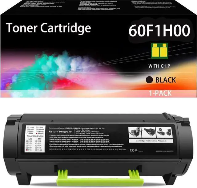 Main image of 60F1000 601 Replacement Toner Cartridge (with Chip) for Lexmark MX310 MX310dn MX410 MX510 MX510de MX511 MX511dte MX511de MX610 MX610dw MX611 MX611dhe Printers