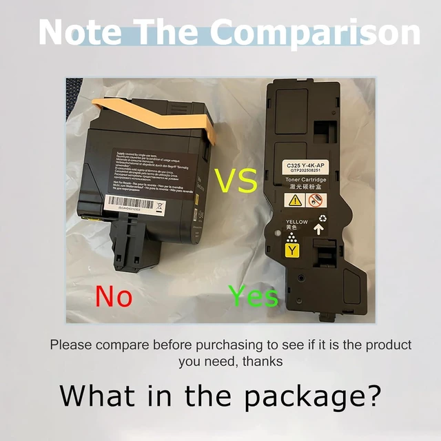 Alt view image 6 of 7 - C325 Toner Cartridges Compatible for Xerox ApeosPrint C325 C325dw for Apeos C325df C325dw Printers, High Yield (3000 Pages) 1 Set