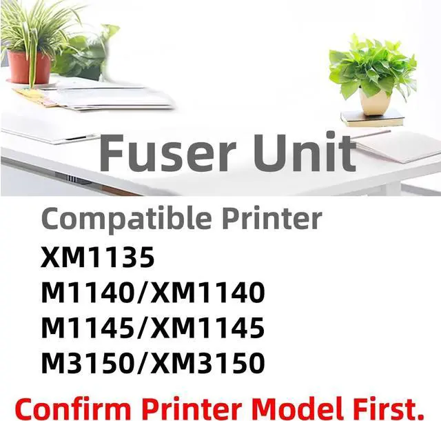 Alt view image 3 of 6 - 24B6035 24B6186 24B6213 Black Toner Cartridge 24B6040 Imaging Unit Compatible with Lexmark M1145 XM1145 M3150 XM3150 M1140 XM1140 XM1135 M1140+ M1140plus Printer (Fuser Unit-110V)