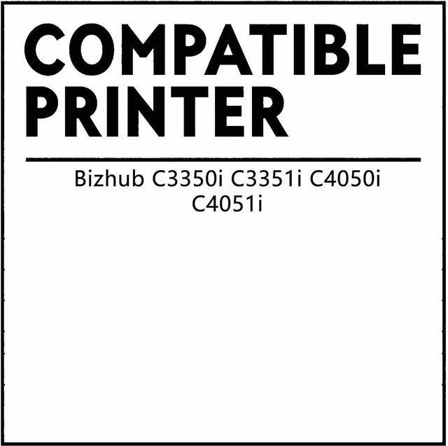 Alt view image 2 of 7 - TNP79 Toner Cartridge Compatible for Konica Minolta Bizhub C3350i C3351i C4050i C4051i Printers, High Yield 13,000 Pages Black with 9,000 Pages Color Y - Yellow