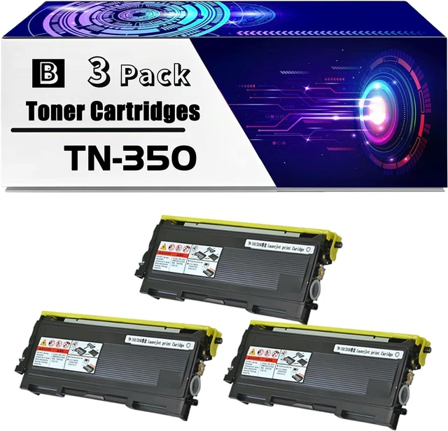 Main image of TN-350 Toner Cartridges is Compatible for Brother DCP-7020 HL-2040 HL-2070N intelliFAX-2820 intelliFAX-2910 Printers, High Yield 4500 Pages, with Chip for Long-Lasting Durability (3 Pack Black)