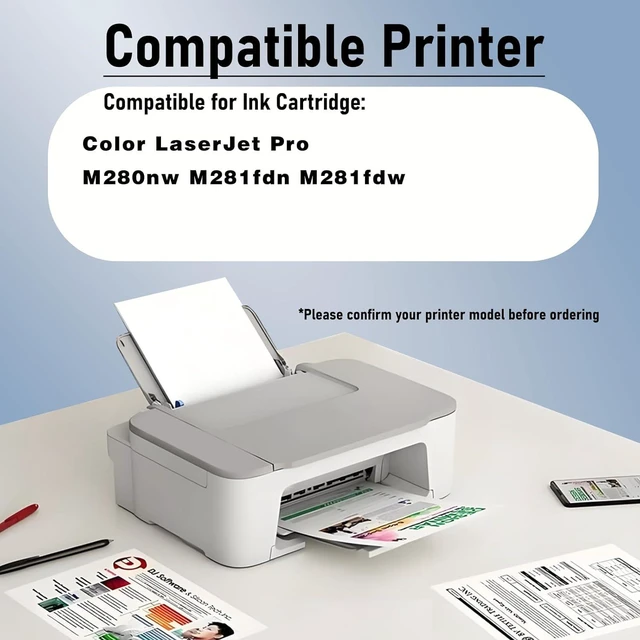 Alt view image 2 of 7 - T6B82A High Yield Black 1500 Pages Color 1400 Pages Toner Cartridge Compatible for HP Compatible Replacement for HP Color Laserjet Pro M280nw M281fdn M281fdw Printers,Magenta