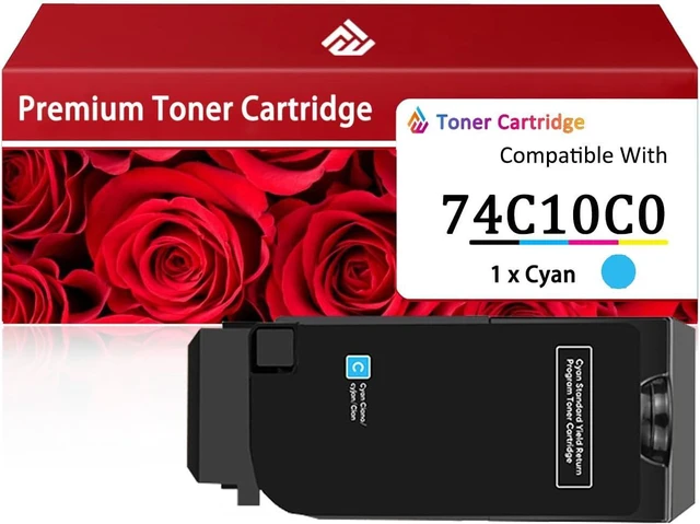 Main image of CS720 Toner Cartridge Compatible for Lexmark CS720 74C10C0 Cyan Toner Cartridges Work for Lexmark CS720 CS725 CX725 CS720de CS720dte Printers