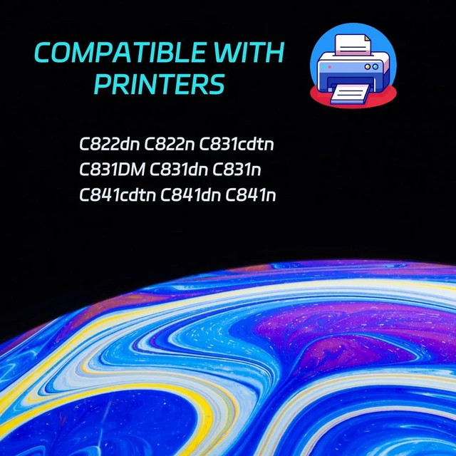 Alt view image 2 of 7 - High Yield C841 Drum Unit Compatible for Okidata OKI C822dn C822n C831cdtn C831DM C831dn C831n C841cdtn C841dn C841n Printers, Print Clearly (1 Pack Magenta)