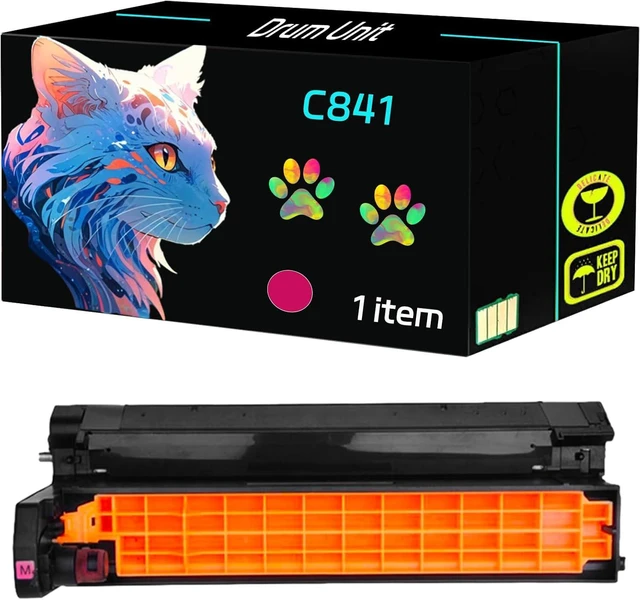 Main image of High Yield C841 Drum Unit Compatible for Okidata OKI C822dn C822n C831cdtn C831DM C831dn C831n C841cdtn C841dn C841n Printers, Print Clearly (1 Pack Magenta)