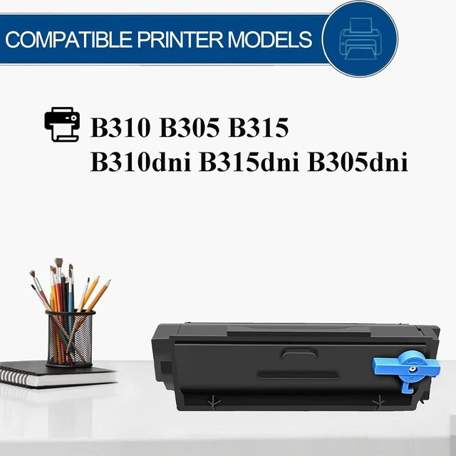 Alt view image 4 of 7 - B310 Black Toner Cartridge Compatible Replacement for Xerox 006R04377 006R04376 006R04378 Toner for B305 B310 B315 Printer (1PCS, 8000 Pages)