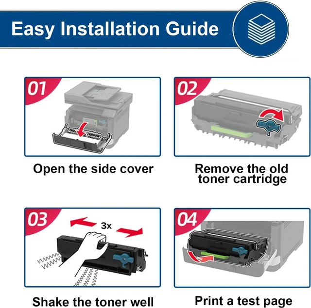 Alt view image 7 of 7 - B310 Black Toner Cartridge Compatible Replacement for Xerox 006R04377 006R04376 006R04378 Toner for B305 B310 B315 Printer (1PCS, 8000 Pages)