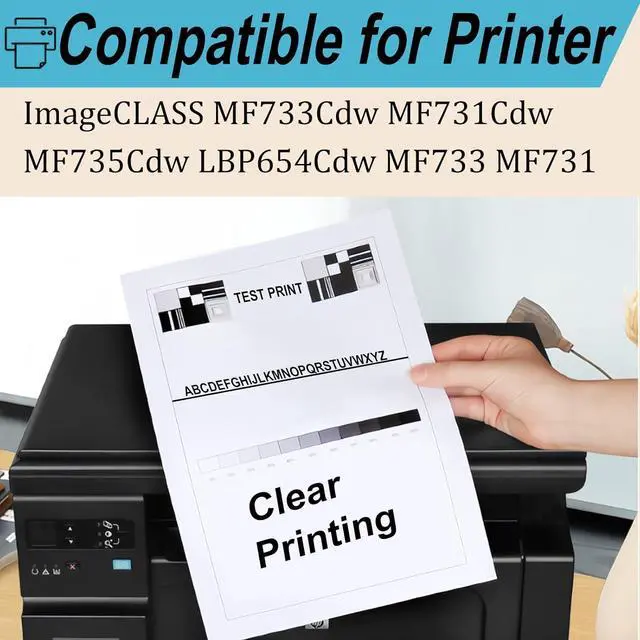 Alt view image 2 of 7 - CRG-046H Toner Cartridge Compatible for Canon ImageCLASS MF733Cdw MF731Cdw MF735Cdw LBP654Cdw MF733 MF731 Printers, High Yield 6000 Pages, Print More Pages (Magenta)