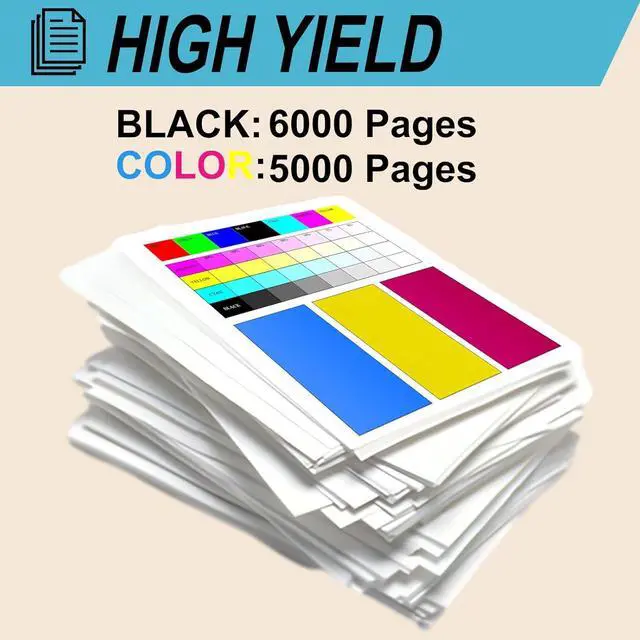 Alt view image 3 of 7 - CRG-046H Toner Cartridge Compatible for Canon ImageCLASS MF733Cdw MF731Cdw MF735Cdw LBP654Cdw MF733 MF731 Printers, High Yield 6000 Pages, Print More Pages (Magenta)