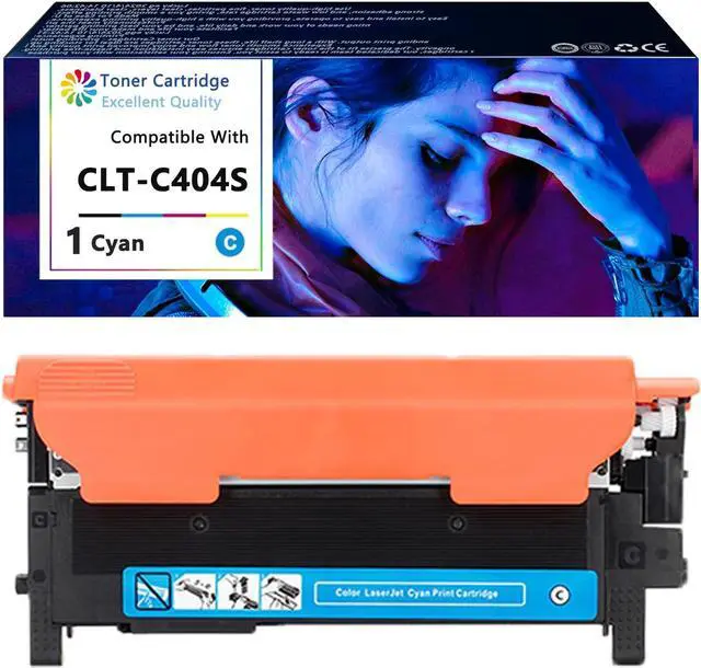 Main image of CLT-404S Toner Cartridge Replacement for Samsung CLT-K404S CLT-C404S CLT-M404S CLT-Y404S Toner Compatible for Samsung Xpress SL-C430W SL-C480W SL-C480FW Printer Cyan