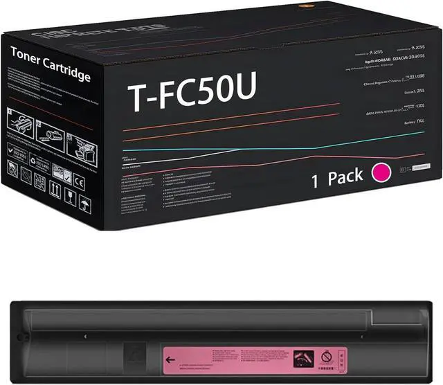 Main image of T-FC50U Toner Cartridge Compatible for Toshiba E Studio 2555C 3055C 3055CG 3555C 4555C 5055C 5055CG Printers, with Chip, High Yield 7000 Pages, High-Definition Printing (Magenta)