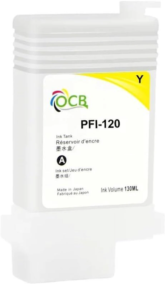 Alt view image 2 of 5 - PFI-120 Refillable Ink Cartridge Compatible with TM-200 TM-205 TM-300 130ML 5 Colors Set Without Chip
