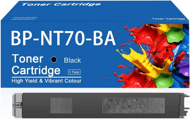 Main image of BP-NT70 Toner Cartridge Compatible for Sharp BP-NT70 BP-NT70-BA Black Toner Cartridges Work for Sharp BP-50C26 BP-50C31 BP-50C36 BP-50C45 BP-50C55 BP-50C65 BP-70C31 Printer