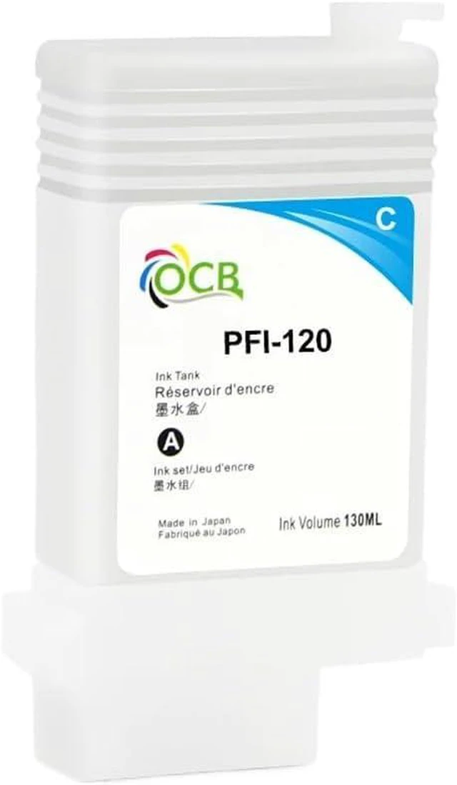 Alt view image 3 of 5 - PFI-120 Refillable Ink Cartridge Compatible with TM-200 TM-205 TM-300 130ML 5 Colors Set Without Chip