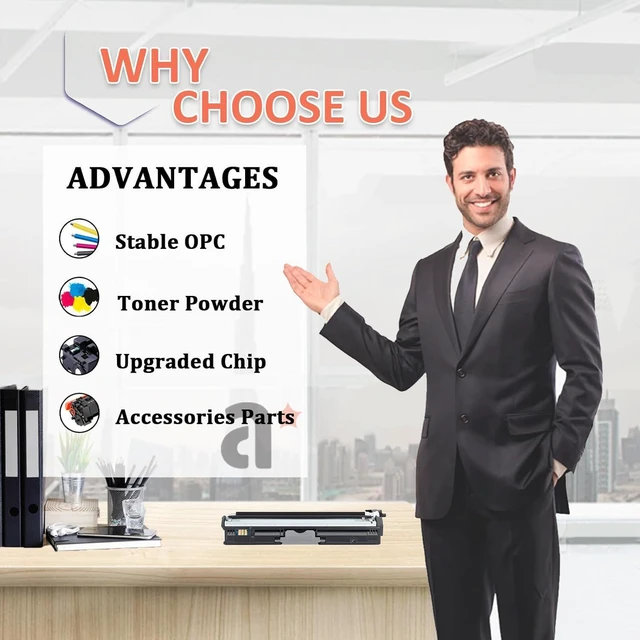 Alt view image 4 of 7 - C110 Toner Cartridges Replacement for OKI C110 44250716 44250715 44250714 44250713 Toner Cartridge Compatible for OKI C110 C130n MC160n MC160 Printers, 1 Yellow