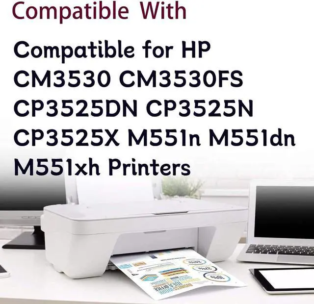 Alt view image 2 of 7 - CE254A (CC468-67910) Black Waste Toner Box Replacement Compatible for HP CM3530 3530FS CP3525DN 3525N 3525X Printers 1 Pack