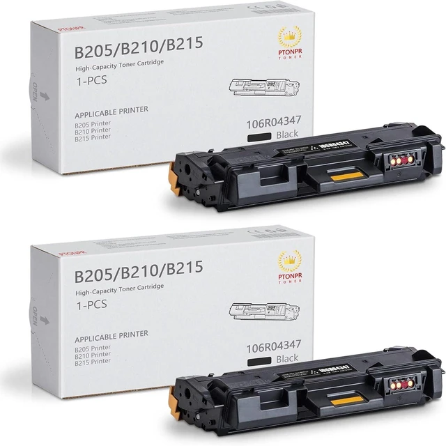 Main image of B205/ B210/ B215 Black High Capacity Toner-Cartridge (3,500 Pages/Pack) - 106R04347: 2-Pack Compatible 106R04347 Toner Replacement for Xerox B205 B210 B215 Printer