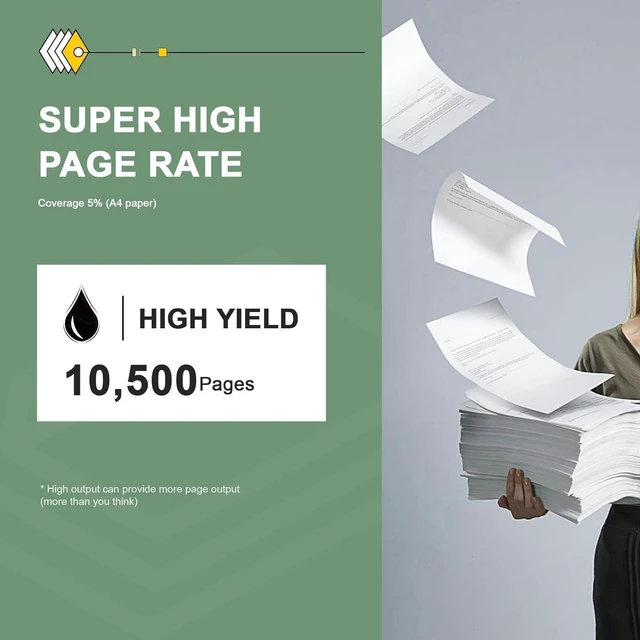 Alt view image 3 of 7 - 60F1H00 High Yield Black Toner Cartridge (1-Pack) - Compatible with Lexmark MX310dn, MX611de, MX511de, MX410de, MX510de Printers
