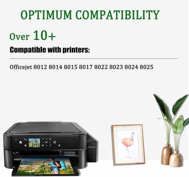 Alt view image 2 of 7 - Replacement 917XL Ink Cartridge Compatible for HP 917XL 912XL Ink Cartridges Work for HP Officejet 8012 8014 8015 8017 8022 8023 8024 8025 Printers