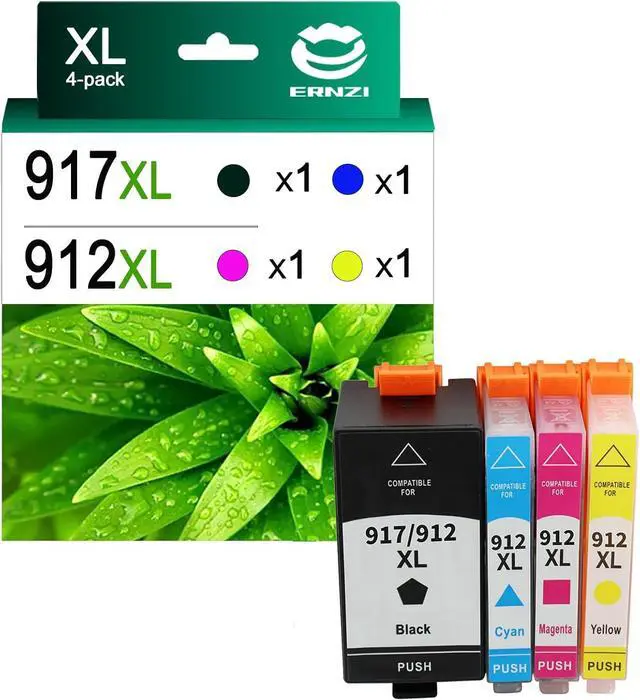 Main image of Replacement 917XL Ink Cartridge Compatible for HP 917XL 912XL Ink Cartridges Work for HP Officejet 8012 8014 8015 8017 8022 8023 8024 8025 Printers