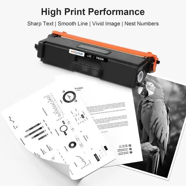 Alt view image 6 of 7 - TN336 Black Toner Cartridge Compatible Replacement for Brother TN336 TN331 TN-336 TN-331 Compatible with HL-L8350CDW MFC-L8850CDW MFC-L8600CDW MFC-9970CDW HL-4150CDN HL-L8250CDN, 2 Pack